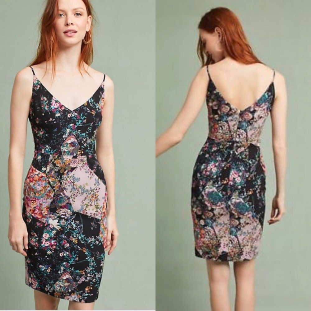 🌻Anthropologie Black Halo Esmie Sheath Dress